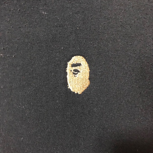 SOLD Bape x Travis Scott Black & Gold Shark Hoodie - Picture 3 of 15